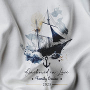 Anchored in Love Family Cruise 2025 Shirt - Matching Cruise Shirts, Beach Vacation Outfit, Group Travel Tee, Family Trip Gift Idea