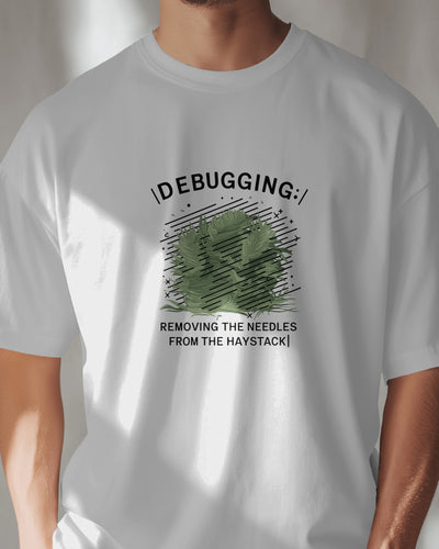 Debugging removing the needles from the haystack,Gift Programmer, Full Stack Developer Tshirt, Funny Web Dev, Coder shirt, Software Engineer