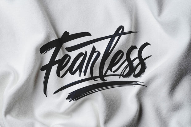 Fearless T-Shirt - Motivational Spirit Inspiraitonal Quote Slogan TShirt, Brave