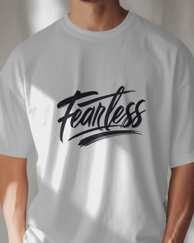 Fearless T-Shirt - Motivational Spirit Inspiraitonal Quote Slogan TShirt, Brave