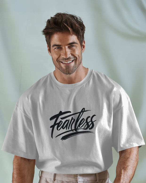 Fearless T-Shirt - Motivational Spirit Inspiraitonal Quote Slogan TShirt, Brave