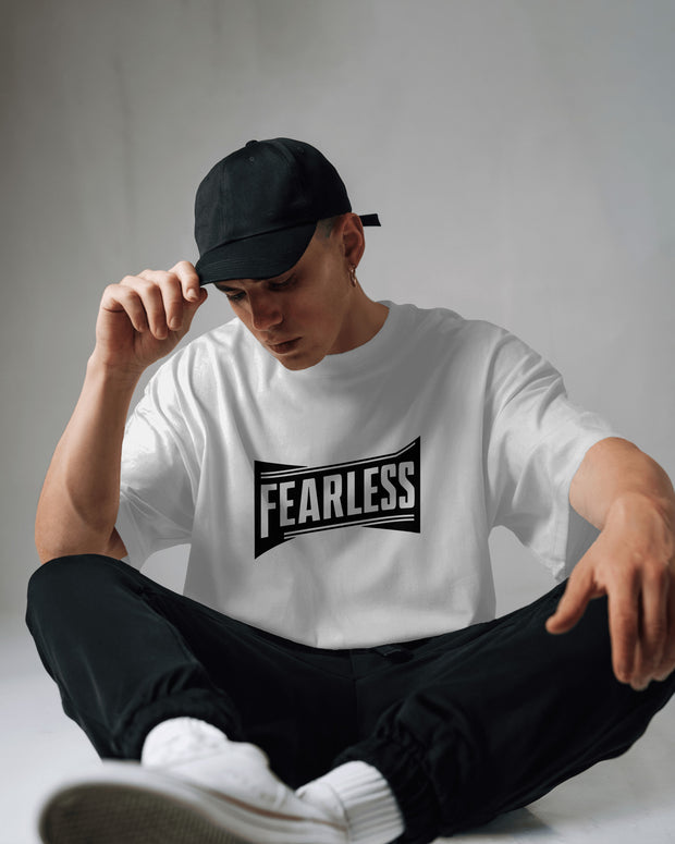 Fearless T-Shirt - Motivational Spirit Inspiraitonal Quote Slogan TShirt, Brave