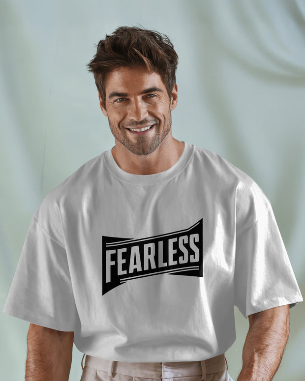 Fearless T-Shirt - Motivational Spirit Inspiraitonal Quote Slogan TShirt, Brave