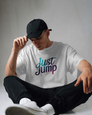 Just Jump T Shirt Slogan Positive Meditation Motivational T Shirt, SKY diving, Leap of faith