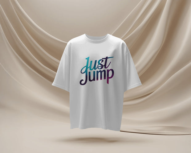 Just Jump T Shirt Slogan Positive Meditation Motivational T Shirt, SKY diving, Leap of faith