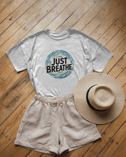 Just Breathe, Hope, Motivational TShirt, Positive Shirt, Cute Shirt, Positive Tee, Brunch Shirt, Meditation Gift, Yoga Shirt