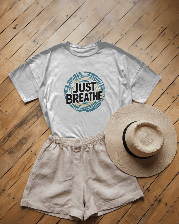 Just Breathe, Hope, Motivational TShirt, Positive Shirt, Cute Shirt, Positive Tee, Brunch Shirt, Meditation Gift, Yoga Shirt