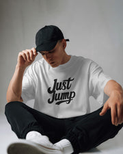 Just Jump TShirt Slogan Positive Meditation Motivational T-Shirt, SKY diving, Leap of faith