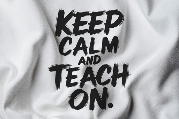 Keep calm and teach on, brush, Teacher Shirt, Back To School Shirt, School Shirt, Teacher Gift, Funny Teacher Shirt, Gift For Teacher