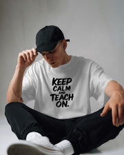 Keep calm and teach on, brush, Teacher Shirt, Back To School Shirt, School Shirt, Teacher Gift, Funny Teacher Shirt, Gift For Teacher