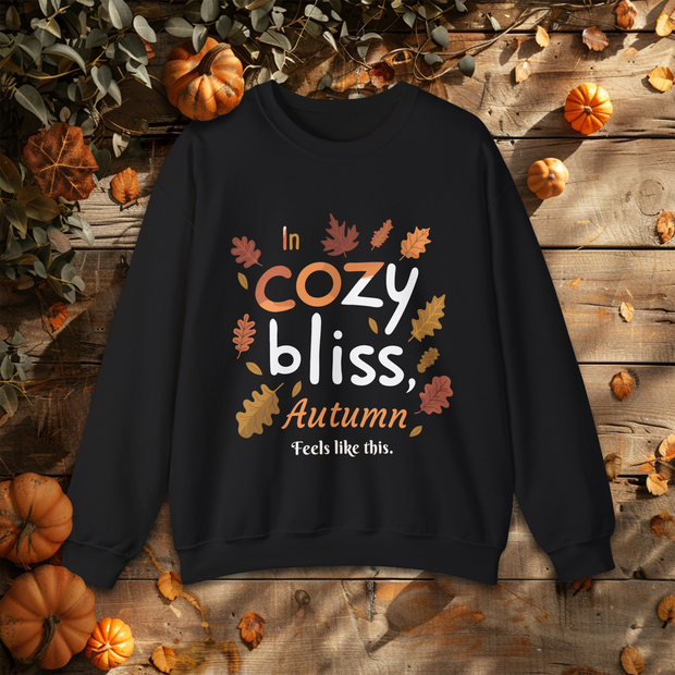 Autumn Leaf Cozy Sweatshirt, Fall Vibes Jumper, Seasonal Leaves Pullover, Cozy Bliss Shirt, Autumn Feels Sweater