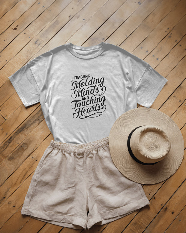 Teaching molding minds and touching hearts,Teacher Shirt, Back To School Shirt, School Shirt, Teacher Gift, Funny Shirt, Gift For Teacher