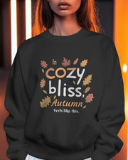 Autumn Leaf Cozy Sweatshirt, Fall Vibes Jumper, Seasonal Leaves Pullover, Cozy Bliss Shirt, Autumn Feels Sweater