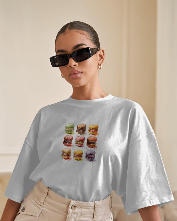 Macrons,delicious,colorfull,graphic,sweets,backery, watercolor.