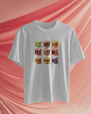 Macrons,delicious,colorfull,graphic,sweets,backery, watercolor.