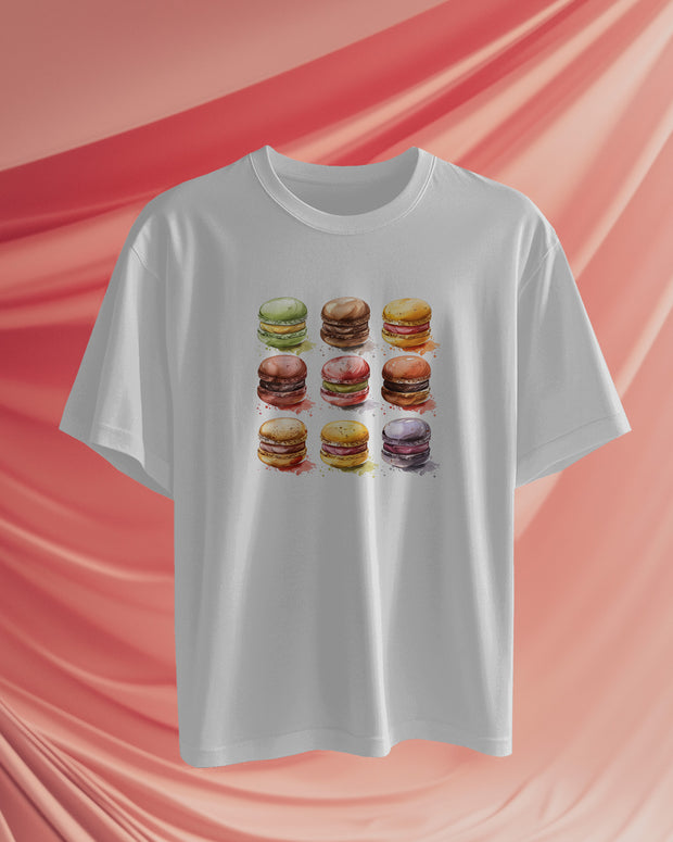 Macrons,delicious,colorfull,graphic,sweets,backery, watercolor.