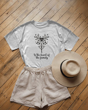 Mom Shirt The Heart of the Family TShirt, Mothers Day Gift, Gifts for Her, Sentimental Mom Tee, Family Tree Design, Tattoo Art Style 1058