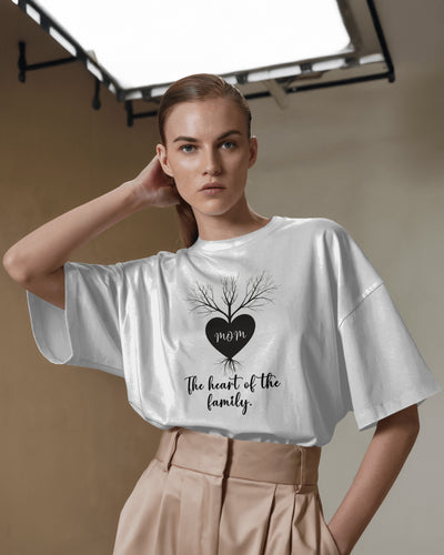 Mom Shirt The Heart of the Family T-Shirt, Mothers Day Gift, Gifts for Her, Sentimental Mom Tee, Gothic Family Tree Design, Tattoo Art 1057