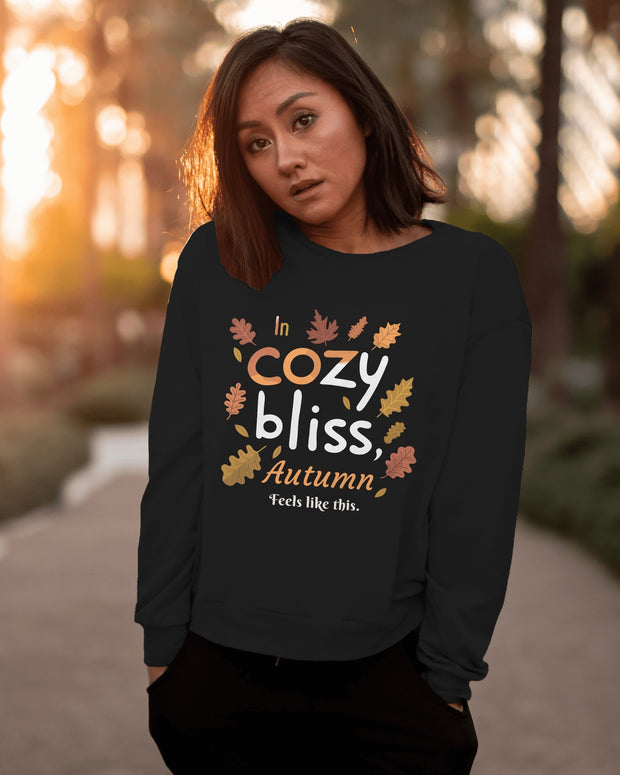 Autumn Leaf Cozy Sweatshirt, Fall Vibes Jumper, Seasonal Leaves Pullover, Cozy Bliss Shirt, Autumn Feels Sweater