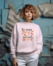 Autumn Bliss Crewneck Sweatshirt, Cozy Fall Typography Jumper, Unisex Pullover, Seasonal Sweatshirt, Fall Leaves Sweatshirt, Autumn Gift